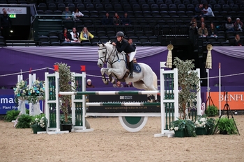 Rachel Proudley wins the NAF Five Star Silver League Championship at HOYS